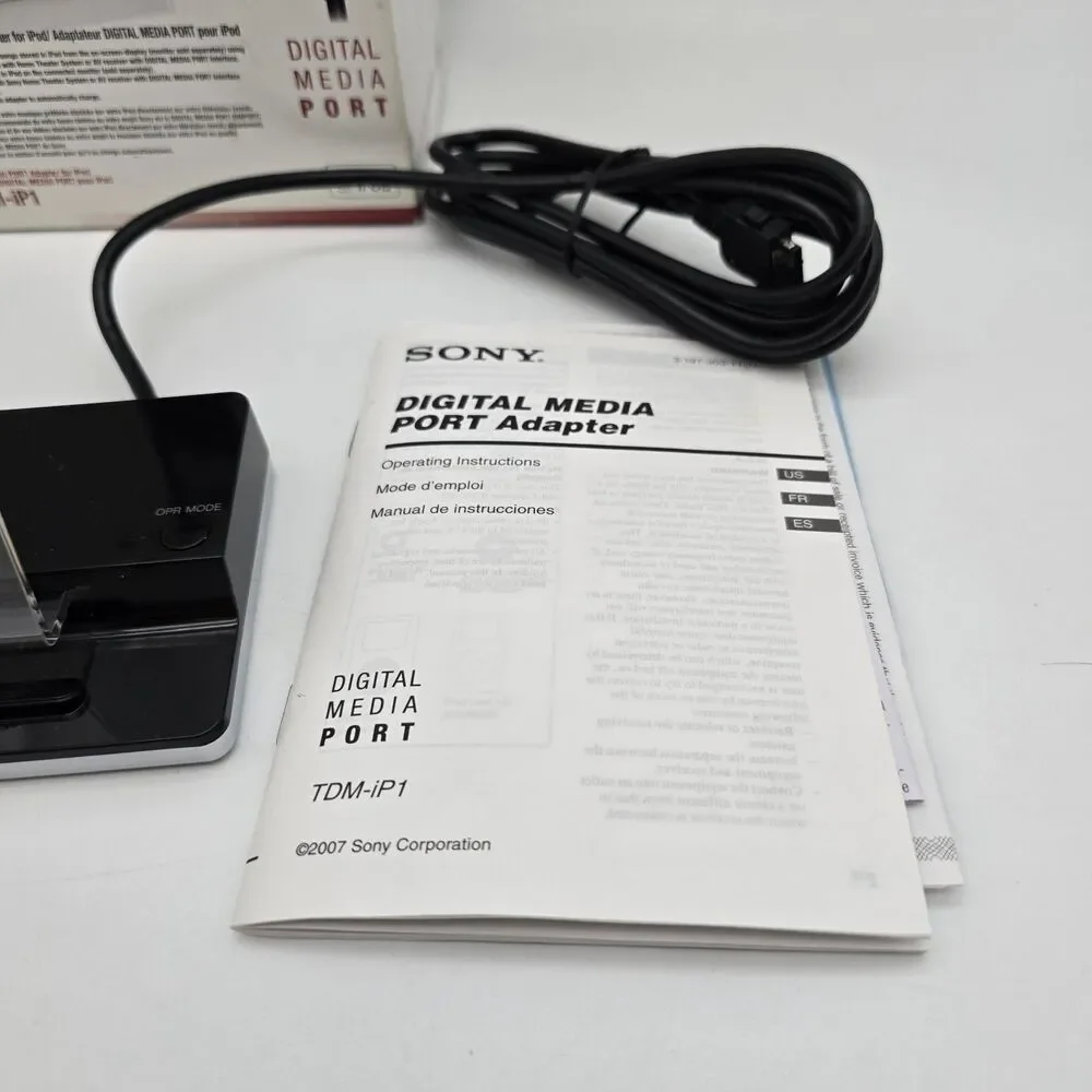 SONY TDM-iP1 DIGITAL MEDIA PORT ADAPTER for iPod | legacy 30-pin